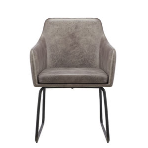 मिड सेंचुरी लक्ज़री स्टाइल इटैलियन डिज़ाइन कुर्सियाँ एलिगेंस हाई एंड मेटल आर्मरेस्ट मॉडर्न आयरन डाइनिंग चेयर - Product Image 2