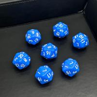 Dés à jouer polyédriques de luxe en acrylique DND20 personnalisables, à coins arrondis, 7 pièces gravées