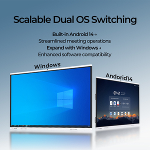 Dreamsource 55/65/75/85/86/98/100 İnç 4K UHD İnteraktif LCD Dokunmatik Ekran Beyaz Tahta 40 Noktalı IR Dokunmatik Android/Windows 48MP - Product Image 3