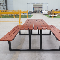 Meubles d'extérieur, tables de pique-nique commerciales pour l'extérieur, tables de pique-nique pour patio et parc, bancs de jardin, sièges d'extérieur pour cour et école