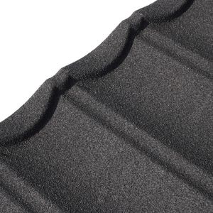 Tuiles de toit <span class=keywords><strong>en</strong></span> métal revêtues de pierre de style plat chinois |   Imperméable, ignifuge, coupe-vent, durable |   Modèle moderne pour entrepôt d'atelier de temple - Product Image 4