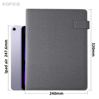 Fournitures de bureau : Porte-documents A4 en cuir PU avec fermeture éclair pour conférences et classement de documents