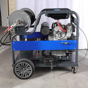 Machine de nettoyage de canalisations haute pression 200 bars 2900 psi pour le dragage des égouts urbains, avec tuyau de 500 mm - Product Image 2