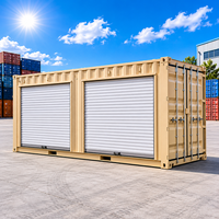 Conteneur maritime de 20 pieds et 40 pieds avec 2, 3, 4, 5 ou 6 portes latérales ouvrantes, structure en acier durable, garage préfabriqué portable pour le stockage et la location