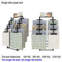 Présentoir double face pour tapis de porte Support pour tapis de sol en tissu ménager Support pour tapis de voiture Fourniture de supermarché