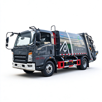 Camion Compacteur à Ordures SINOTRUK HOWO 4X2 Direct Usine, 8-16CBM, Chargeur Arrière, Camion de Collecte des Déchets, LHD/RHD en Option