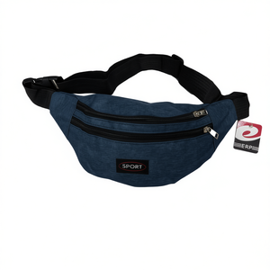 Waist Bag 6/U RINONERA Sport Blue With Zipper Pocket For Outdoor Activities - Product Image 1
