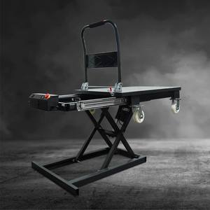 Chariot de levage électrique hydraulique à 4 roues Chariot de levage de marchandises à ciseaux en acier inoxydable Petit chariot de levage électrique - Product Image 2