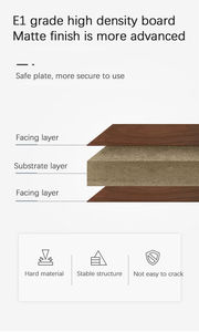 Rangement réglable, table basse en bois massif moderne et écologique avec cadre en métal, support <span class=keywords><strong>TV</strong></span> pour chambre à coucher et salon - Product Image 5