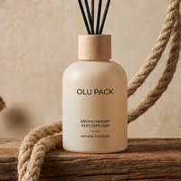Diffuseur à roseaux personnalisé de haute qualité, 150 ml, en gros, à prix abordable, avec bouteilles en verre, bouteilles en verre vides écologiques de haute qualité