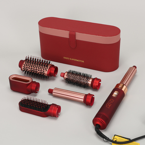 <span class=keywords><strong>ENZO</strong></span> Styler Multifunzione 6 in 1 per Capelli, Spazzola Asciugacapelli, Pettine ad Aria Calda, Ferro Arricciacapelli, Piastra Lisciante, Strumenti di Styling con Custodia in Pelle - Product Image 6