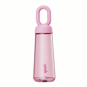 Petal-Shaped 500ml Reusable Water <b>Bottle</b> with Anti-Corrosion Coating and Straw Cap - Product Image 3
