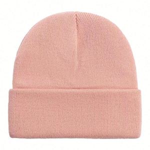 Bonnet en acrylique tricoté automne-hiver 2025, décontracté, polyvalent, chaud, anti-froid, avec logo brodé personnalisé - Product Image 3