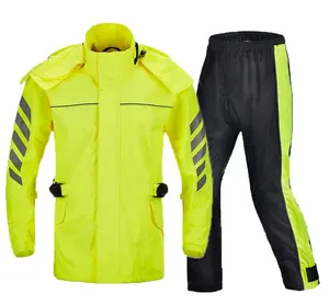 Bespoke Club Wear Food Delivery Man Raincoat Rain Pants Waterproof 15000MM Motorcycle Jackets
