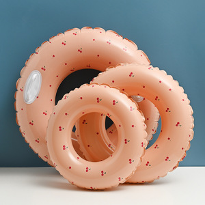 ห่วงยางว่ายน้ำลายเชอร์รี่แบบเป่าลมได้ พร้อมถุงลมคู่ สำหรับเด็กและผู้ใหญ่ ดีไซน์หนาพิเศษ - Product Image 1