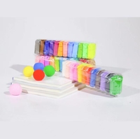 Argile super légère, douce, pour bricolage, art, artisanat, pâte à modeler éducative pour enfants, argile polymère sèche pour modelage, emballée en sachets