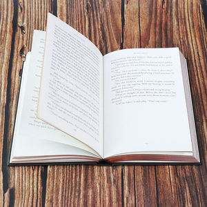 Libros de Tapa Dura Personalizados, Impresión Offset a Color, Papel de Arte, Bordes Pintados, Estampado en Relieve con Lámina de Cobre, Impresión de Libros de Novela con Tapa Dura - Product Image 4