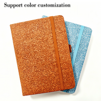 Carnet A5/B5 à spirale rigide personnalisé de haute qualité en tissu/PVC/PP scintillant, 120 feuilles, pour planificateurs d'événements et thèmes de fête