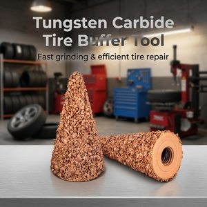Outil professionnel de ponçage de pneus en carbure de tungstène, meule de ponçage de caoutchouc haute dureté OEM Funlin FLC047 pour réparation et rechapage de pneus - Product Image 1