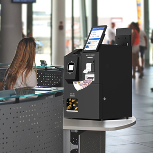 Kiosque de restauration rapide en libre-service avec lecteur de codes-barres, accepte les pièces et les billets, distribue le change, accepte les paiements par code QR pour les restaurants en libre-service - Product Image 2