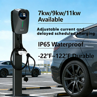 40A Seviye 2 Elektrikli Araç Hızlı Şarj Cihazı J1772 EVSE IP65 Dereceli 9KW Yeni EV Şarj İstasyonu Ev Tipi Akıllı APPWIFI OCPP