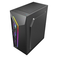 Panel de luz RGB Gaming PC Case ATX Full Tower Gaming Computer Case Vidrio templado con ventiladores