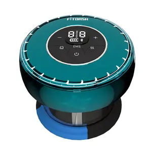 Fitdash EMS电子真空拔罐套装带手机控制的脉动振动拔罐机