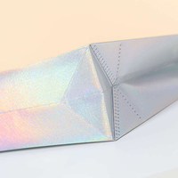 Sac fourre-tout en tissu non tissé éco-laminé avec logo imprimé personnalisé, sac de shopping réutilisable, sac cadeau, matériau non tissé recyclé, couleur personnalisée