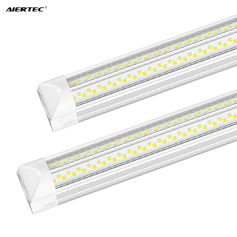 Integrated T8 LED Light 4FT 8FT V Shape 50W-100W Aluminum Body SMD2835 Chip for Indoor Landscape Lighting Supermarket Workshop