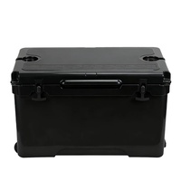 Glacière à roulettes rotomoulée isotherme robuste de 115 QT avec poignée en métal PE, design moderne et portable, pour la pêche et le transport de canettes