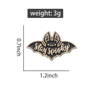 Ở lại ma quái men pins tùy chỉnh màu đen BAT trâm cài ve áo phù hiệu Punk tối Gothic đồ trang sức quà tặng cho bạn bè Halloween men Pin - Product Image 6