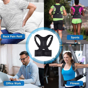 Ceinture <span class=keywords><strong>de</strong></span> soutien dorsal universelle à fermeture Velcro réglable, bande <span class=keywords><strong>de</strong></span> soutien à mémoire <span class=keywords><strong>de</strong></span> <span class=keywords><strong>forme</strong></span> en écailles <span class=keywords><strong>de</strong></span> poisson, ceinture correctrice - Product Image 4
