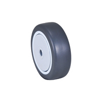Roue pivotante en polypropylène TPR pour chariot de service, 75x25mm, silencieuse, à roulement à billes, capacité de charge 80kg, directement de l'usine