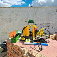 Máquina de Prueba de Penetración de Cono en Suelos CPT, Penetrómetro de Cono Estático Hidráulico Portátil de 50 kN para Pruebas de Campo