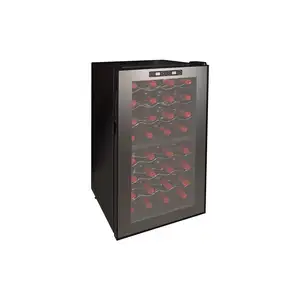 Bodegas de cristal Freestand Refriger Refrigeradores Refrigerador de vino de doble puerta
