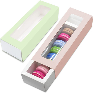 Custom Paper Box Heat Resistant For Strawberries Mini Cake Cupcakes Picnic Christmas Cookie Food Packaging Gift Giving