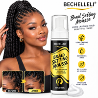 Mousse Coiffante Végane OEM Légère au Gel de Mousse Tressée, Fixation Forte, Sans Accumulation, Contrôle les Frisotis, Hydratante, Douce et Brillante pour Cheveux Bouclés
