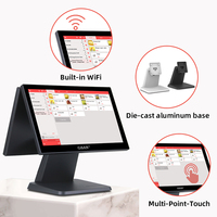 Quiosco de Pedidos al por Mayor, Punto de Venta con Pantalla Táctil de 15.6 Pulgadas, Cajas Registradoras, Hardware Todo en Uno, Sistemas POS para PC