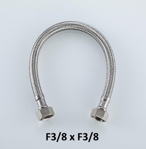 Manguera Metálica Flexible de Acero Inoxidable Estilo Europeo y Americano, Recubierta de Níquel, con <span class=keywords><strong>Tubo</strong></span> Interior de EPDM para Inodoro - Product Image 3