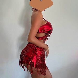 Bikini trois pièces séduisant pour femmes avec des détails en franges, des bonnets rembourrés doux et sans armatures pour un ajustement confortable - Product Image 4