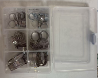 Assortiment de colliers de serrage miniatures en acier - Kit de 120 pièces pour usage industriel général