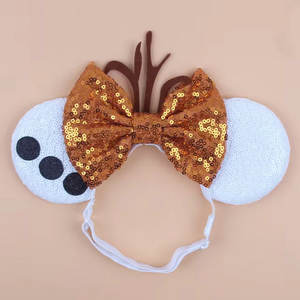 Chic Mouse <span class=keywords><strong>orecchie</strong></span> regolabili fascia elastica per adulti e bambini con fiocco in Nylon Hairband Festival festa Cosplay per capelli accessori per capelli - Product Image 5