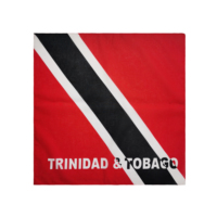 Usine de promotionnel personnalisé coton sérigraphié drapeau Bandana Haïti drapeau Bandana