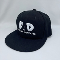 Personalizable 6-Panel de algodón de ala plana Snapback Gorras Bordado Hip Hop Sombreros para adultos con logotipo personalizado para uso al aire libre