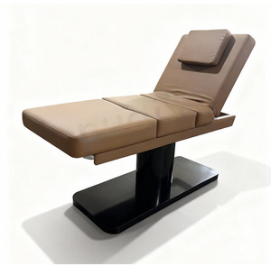 Nueva Camilla de Masaje Eléctrica Ajustable de Color Beige para Salón de Belleza, Spa Facial, con Certificación CE - Product Image 2