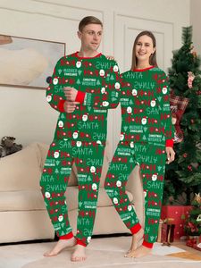 Piyama Natal Kustom Pria Wanita Set Keluarga Motif Seragam Orang Tua-Anak Set Piyama Natal Pakaian Tidur Keluarga Natal <span class=keywords><strong>Jammies</strong></span> Natal - Product Image 2