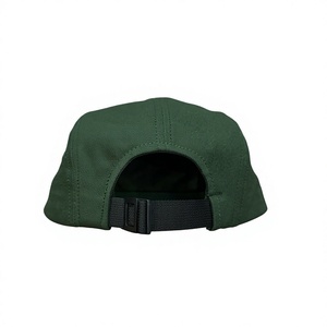 Casquette de camping à 5 panneaux avec logo personnalisé, en coton non structuré, à visière plate, avec fermeture snapback, pour adultes, décontractée, pour l'extérieur, produite dans une usine au Vietnam - Product Image 4