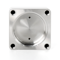 Module de vide à cavité en acier inoxydable à bride carrée, haute étanchéité, usinage CNC, brochage, perçage, étanchéité, usinage sur mesure