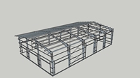 Bâtiment préfabriqué à grande portée en structure métallique lourde préfabriquée haute résistance, grades Q235B/Q355B, pour atelier en acier