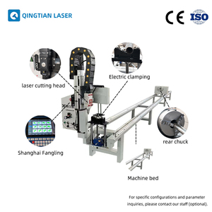<span class=keywords><strong>Cortadora</strong></span> de Tubos Simple de 4 Ejes Hiwin con Sistema CNC, Económica, para Tubos Redondos, se Divide en 3 Secciones, se Convierte en Varias Formas - Product Image 2